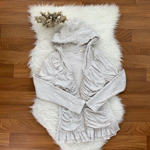 Anthropologie Pure + Good Ruffle Jacket
